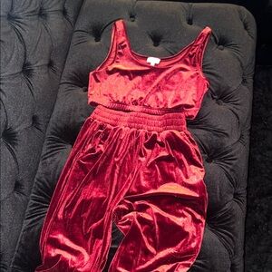 Better Be Red Velvet Track Pants & Joggers Set